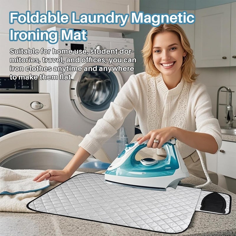 Rainflow Magnetic Ironing Mat - Portable Ironing Board for Table Top, Home, Laundry, Travel, Office, RV - Image 5